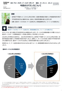 今回のリバランスについて