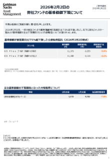 弊社ファンドの基準価額下落について