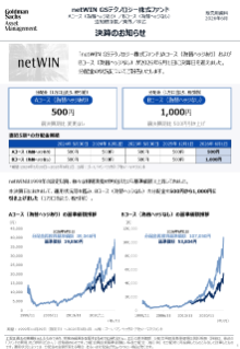 決算のお知らせ