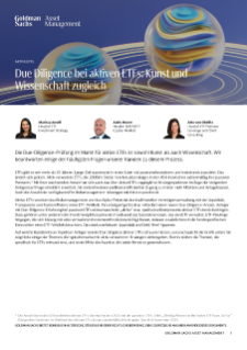 due diligence bei aktiven etfs: kunst und wissenschaft zugleich