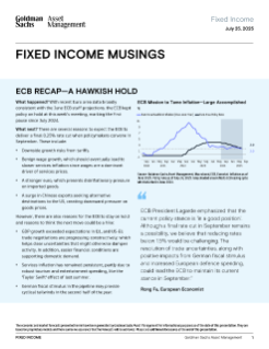 global fixed income weekly: musings
