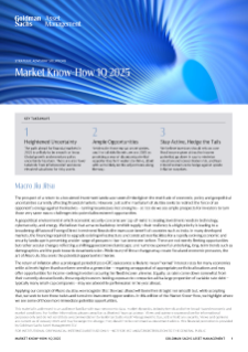 market know-how 1q 2025