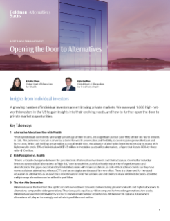 opening the door to alternatives: insights from individual investors
