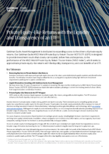 private equity-like returns with the liquidity and transparency of etfs