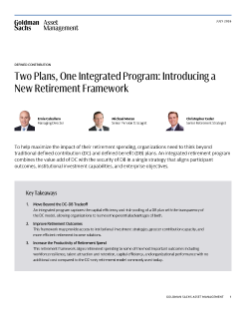 two plans, one integrated program: the next-gen retirement framework