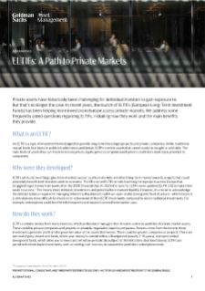 eltifs: a path to private markets