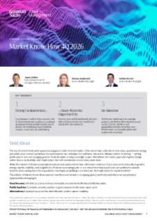 market know-how 4q 2026: yield ahead