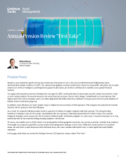 pension review “first take”