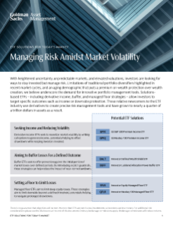 etf solutions for today’s market: managing risk amidst market volatility