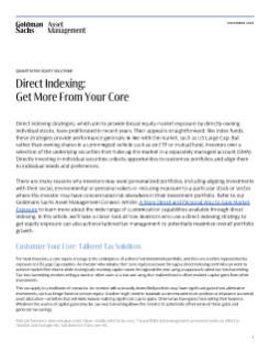 direct indexing: get more from your core