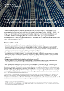 les performances du private equity combinées à la liquidité et à la transparence des etf