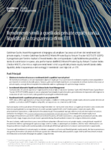 rendimenti simili a quelli del private equity con la liquidità e la trasparenza degli etf