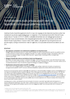 private equity-achtige rendementen met de liquiditeit en transparantie van een etf